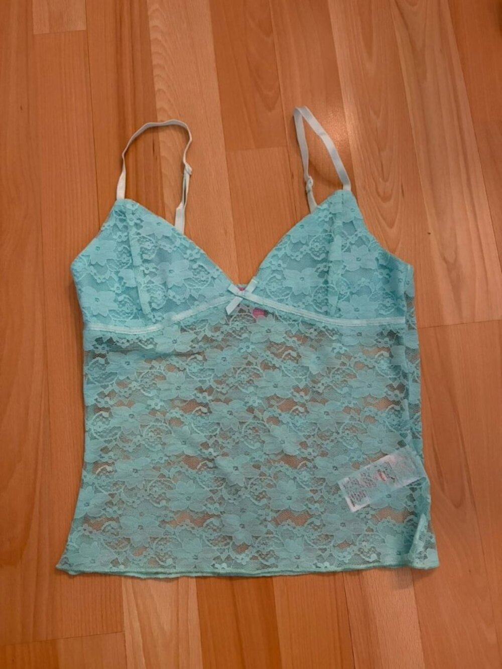 Turquoise Lace Cami Top XS
